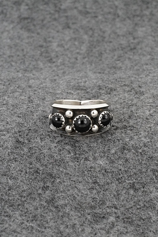 Onyx & Sterling Silver Ring - Paul Largo - Size 9