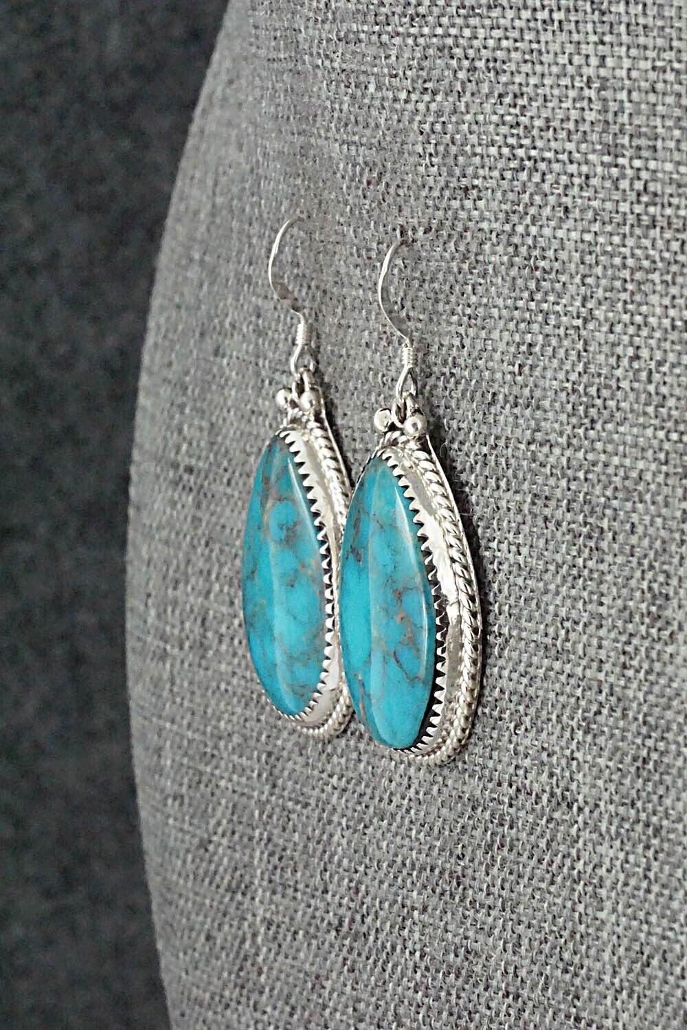 Turquoise & Sterling Silver Earrings - Sharon McCarthy