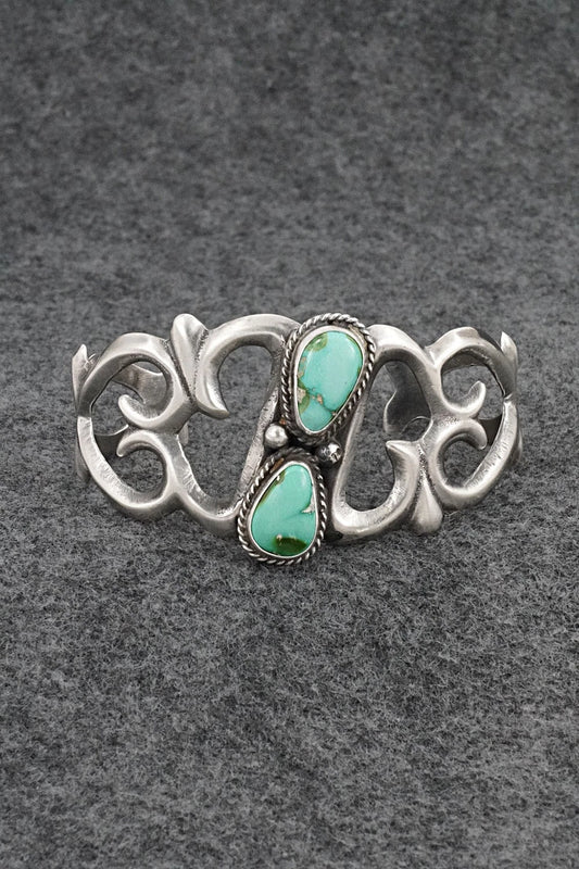 Turquoise & Sterling Silver Bracelet - Eugene Gruber