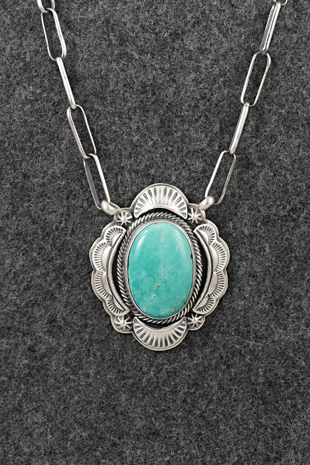 Turquoise & Sterling Silver Necklace - Randy Boyd