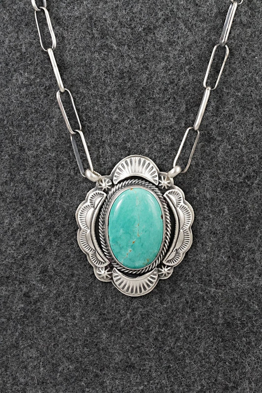 Turquoise & Sterling Silver Necklace - Randy Boyd