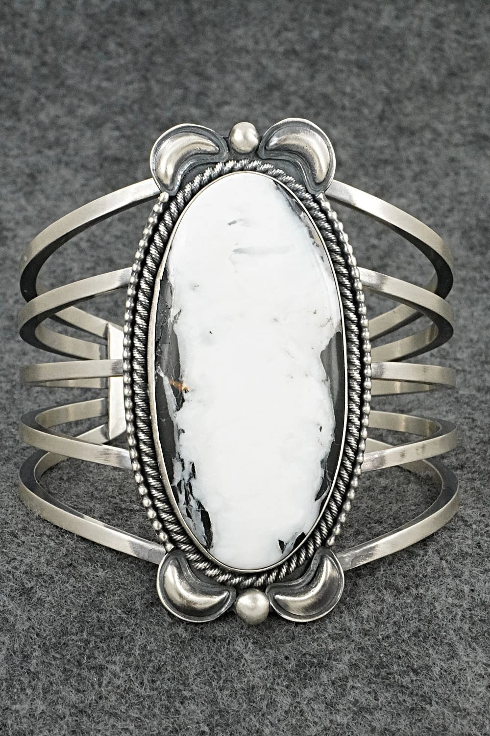 White Buffalo & Sterling Silver Bracelet - Paul Livingston