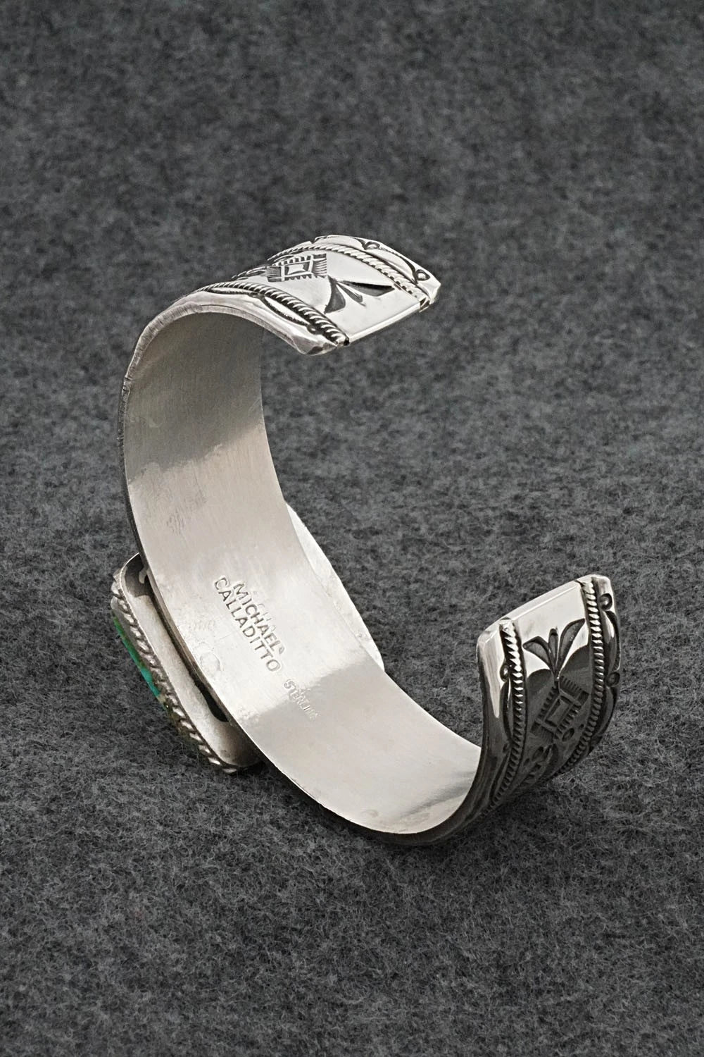 Turquoise & Sterling Silver Bracelet - Michael Calladitto