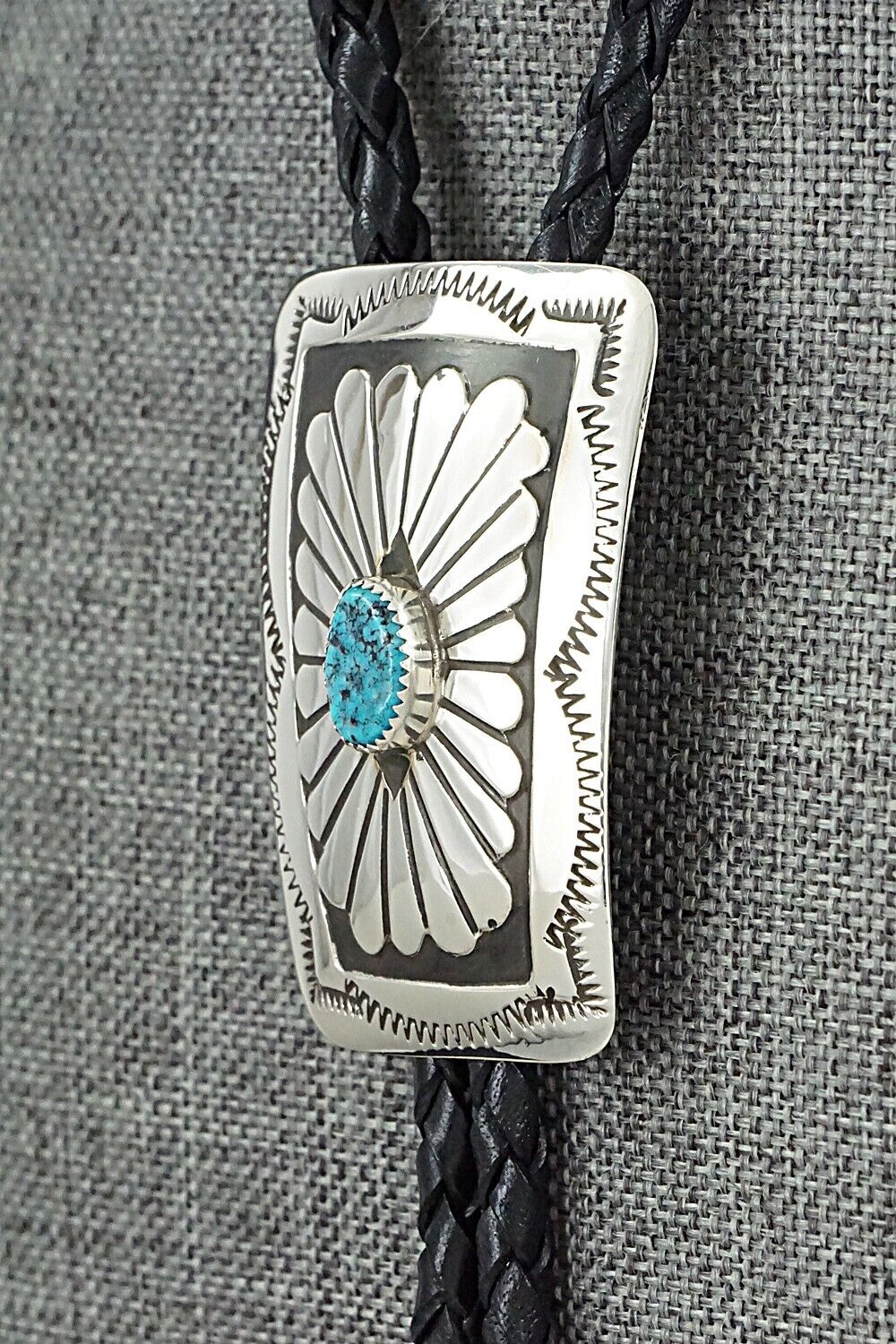 Turquoise & Sterling Silver Bolo Tie - Jolene Begay