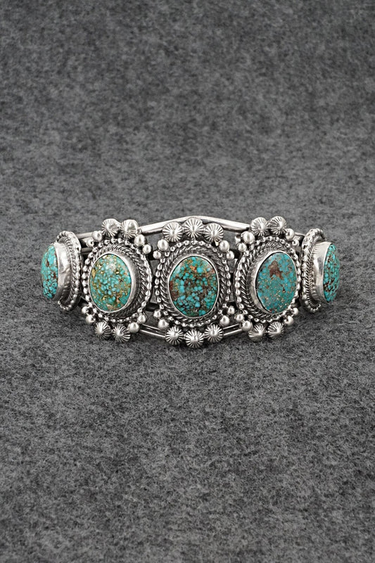 Turquoise and Sterling Silver Bracelet - Tom Lewis