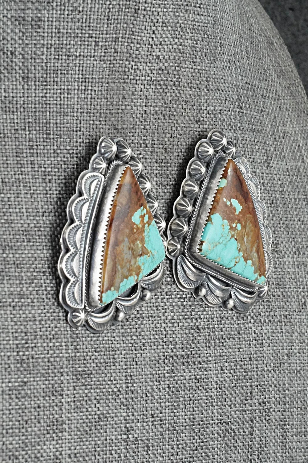 Turquoise & Sterling Silver Necklace and Earrings Set - Randy Boyd