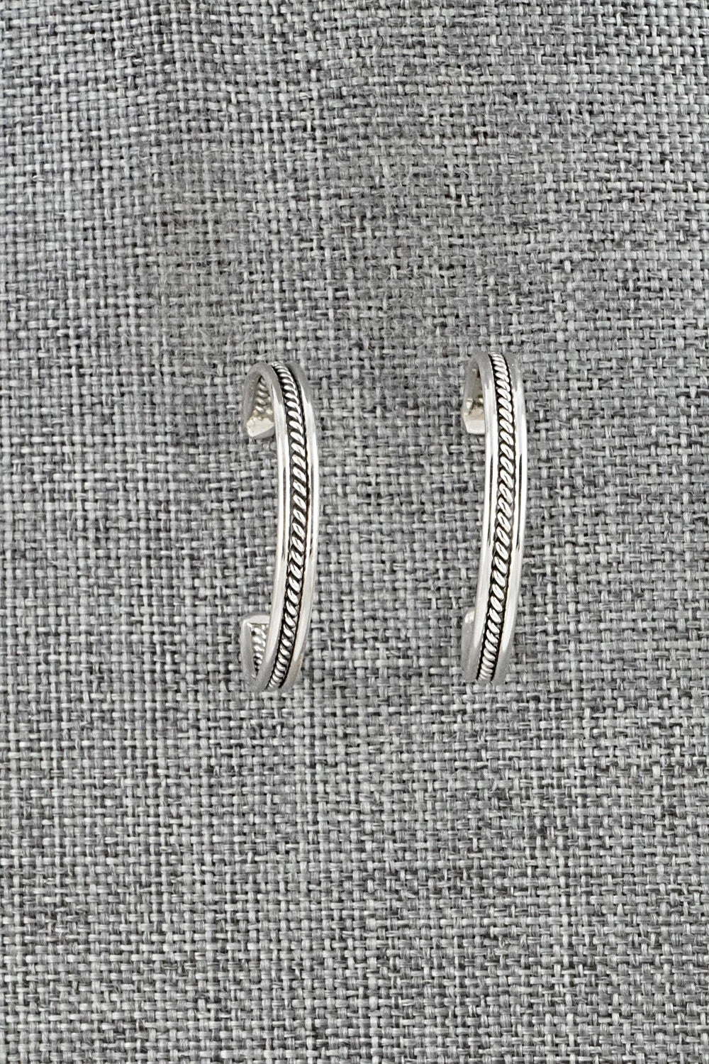 Sterling Silver Hoop Earrings - Elaine Tahe