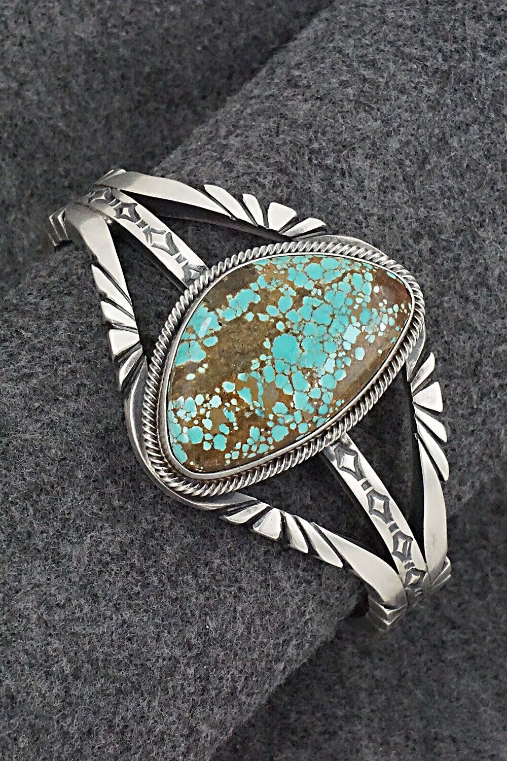 Turquoise & Sterling Silver Bracelet - Mark Yazzie