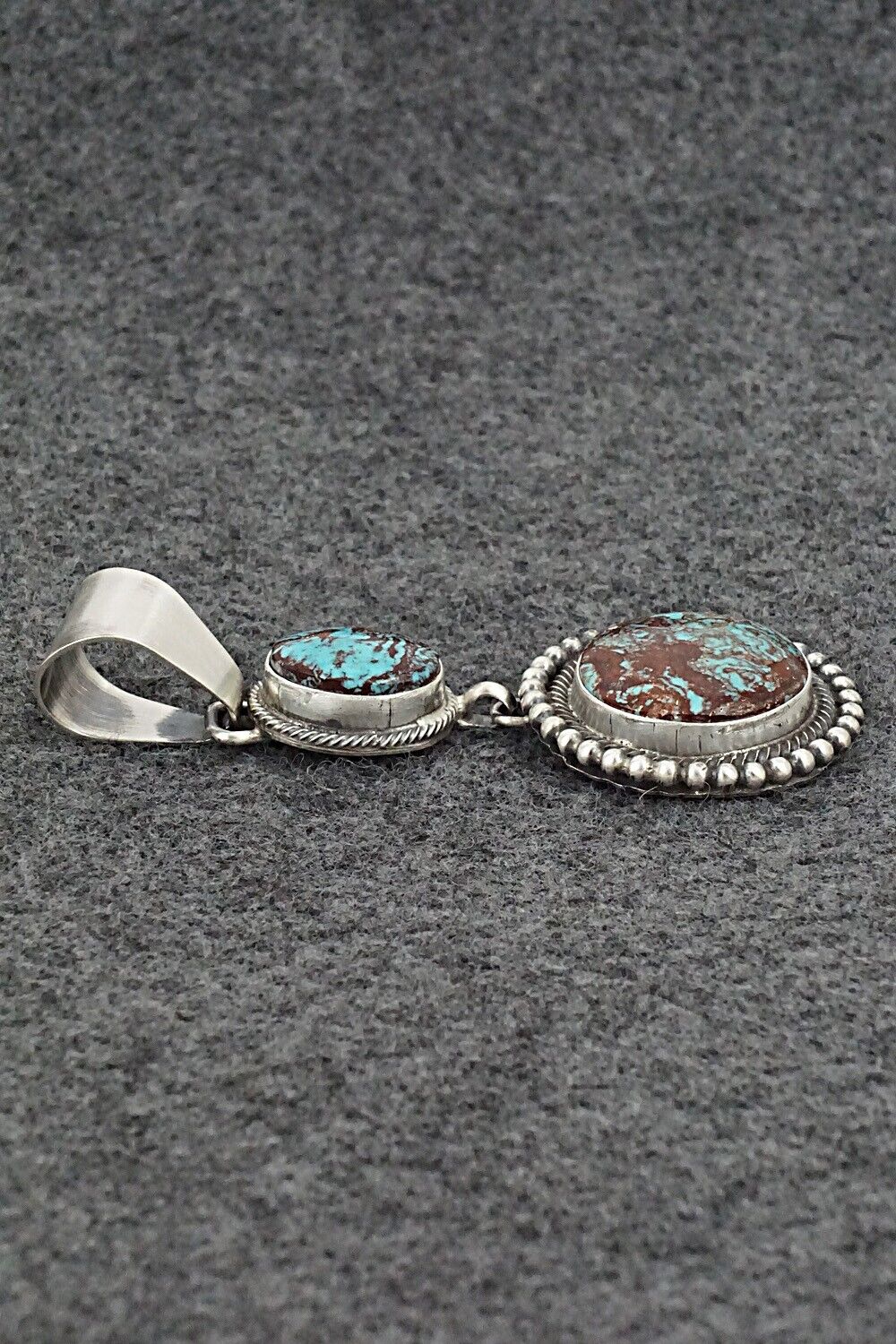 Turquoise & Sterling Silver Pendant - Darrin Livingston