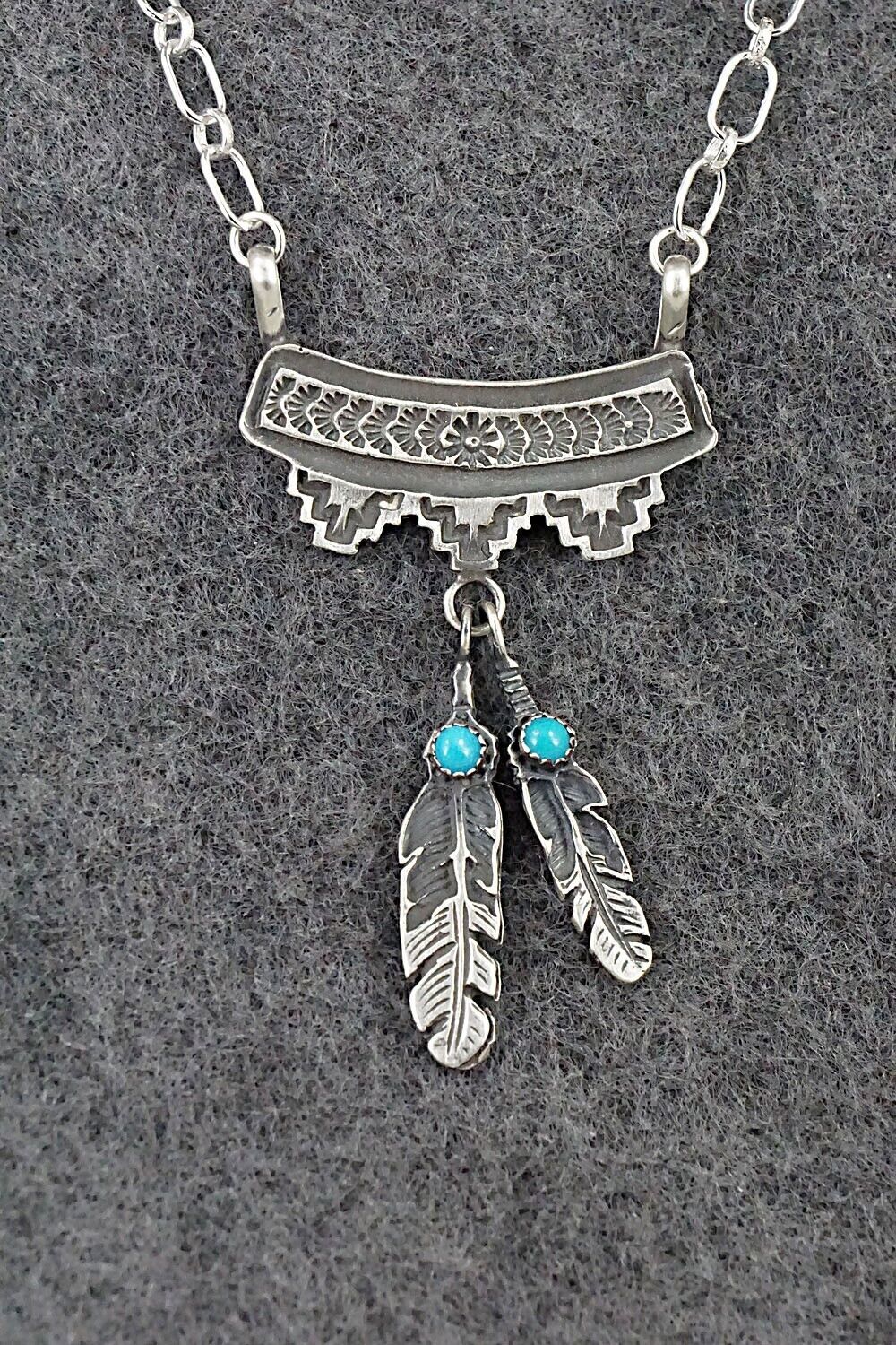 Turquoise & Sterling Silver Necklace - Annie Spencer