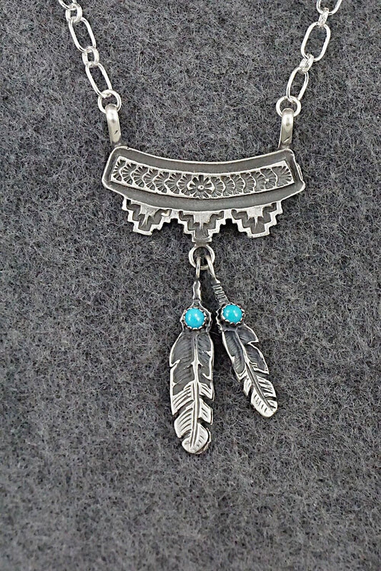 Turquoise & Sterling Silver Necklace - Annie Spencer