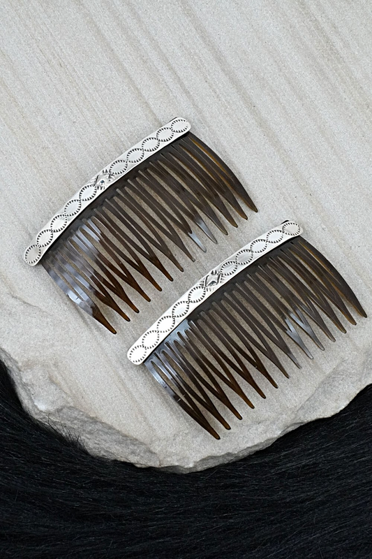 Sterling Silver Hair Combs - Bertha Begay