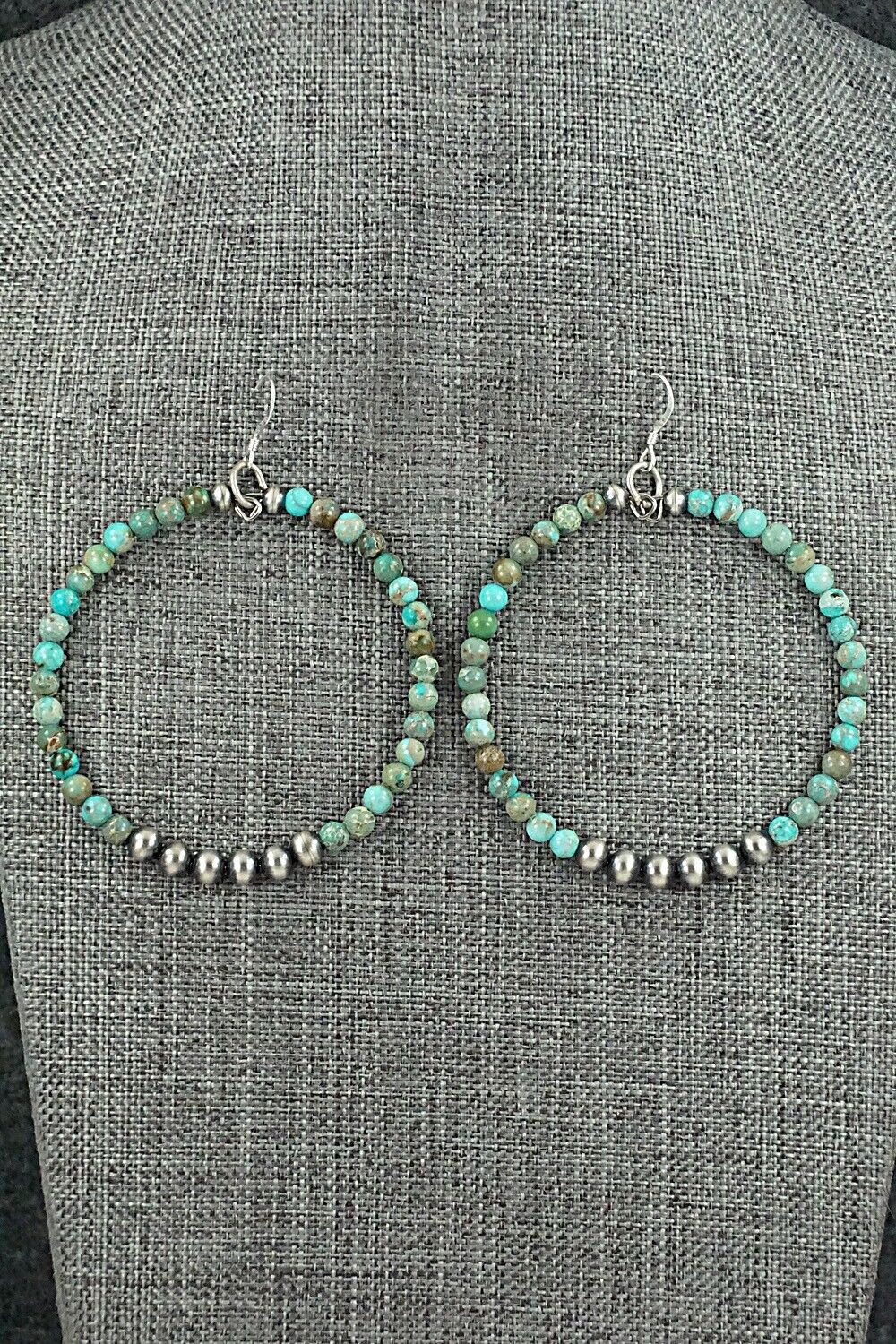 Turquoise & Sterling Silver Earrings - Doreen Jake