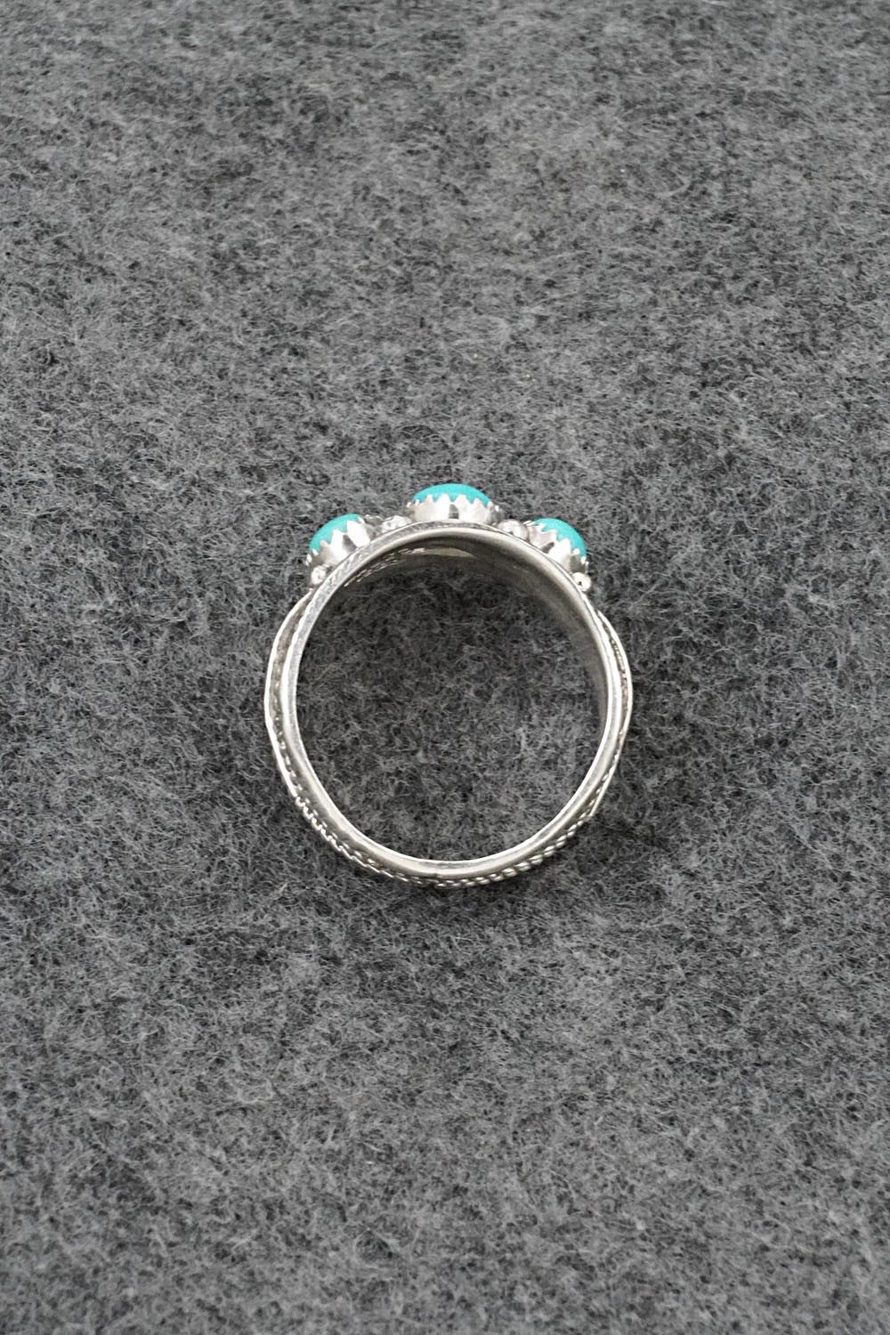 Turquoise & Sterling Silver Ring - Betty Begaye - Size 11