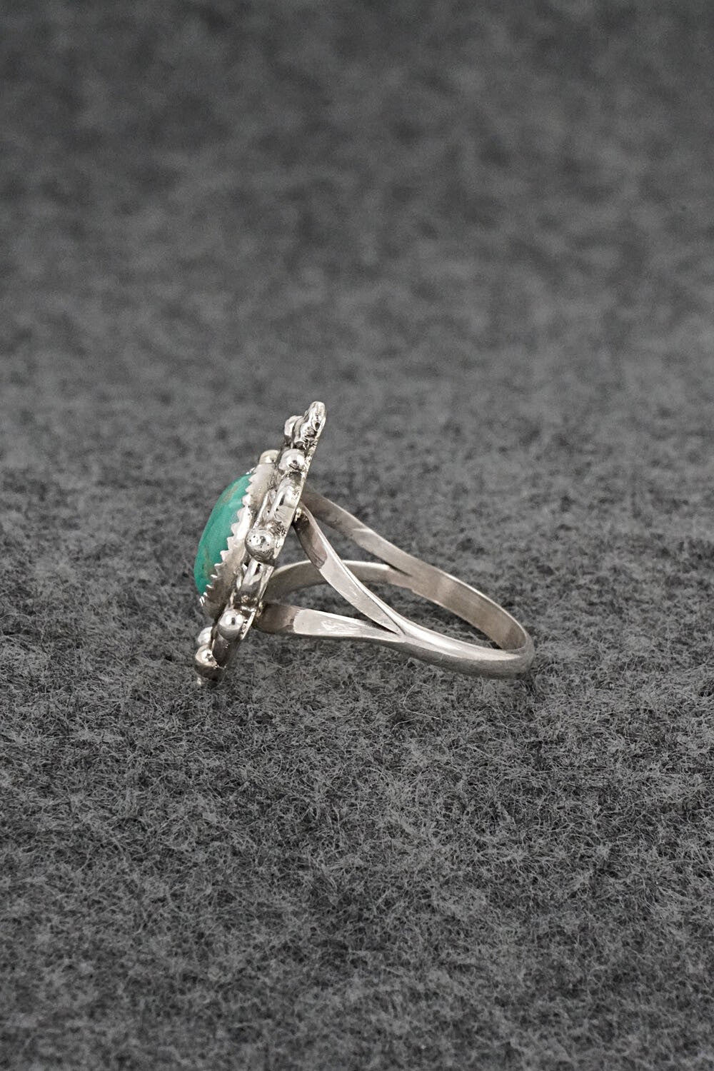 Turquoise & Sterling Silver Ring - Frieda Martinez - Size 7