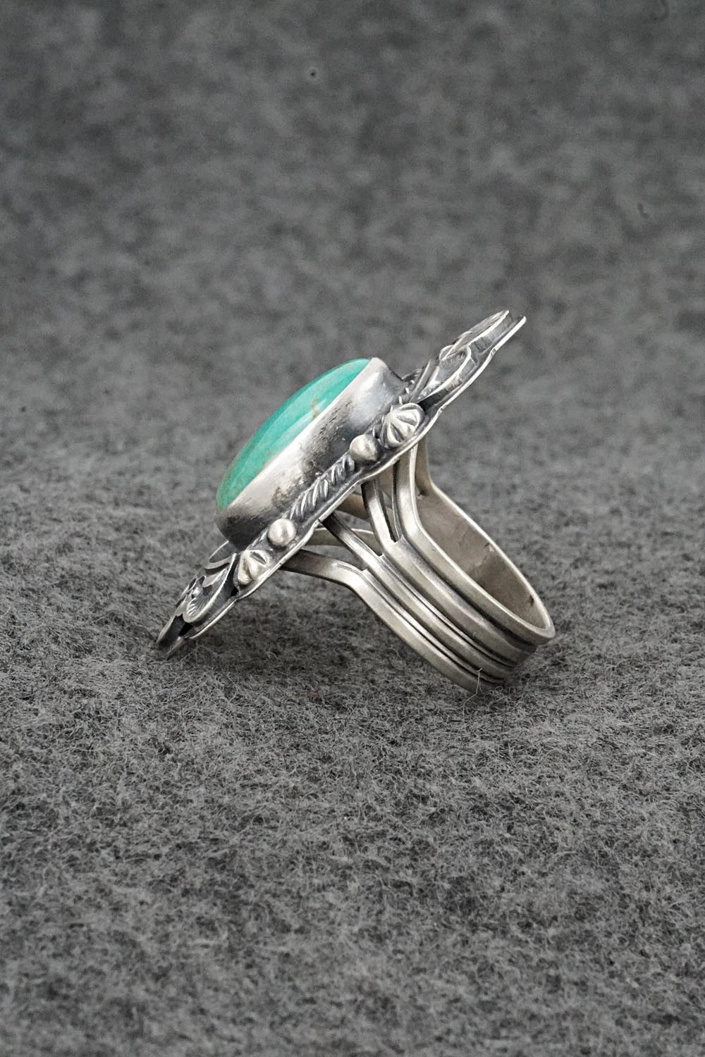 Turquoise & Sterling Silver Ring - Randy Boyd - Size 7.5