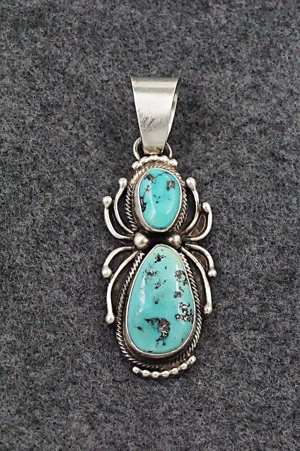 Turquoise & Sterling Silver Pendant - Kathleen Livingston