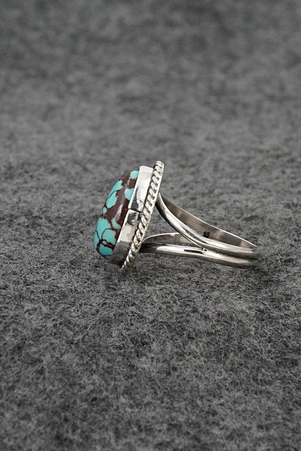 Turquoise & Sterling Silver Ring - Eugene Gruber - Size 6