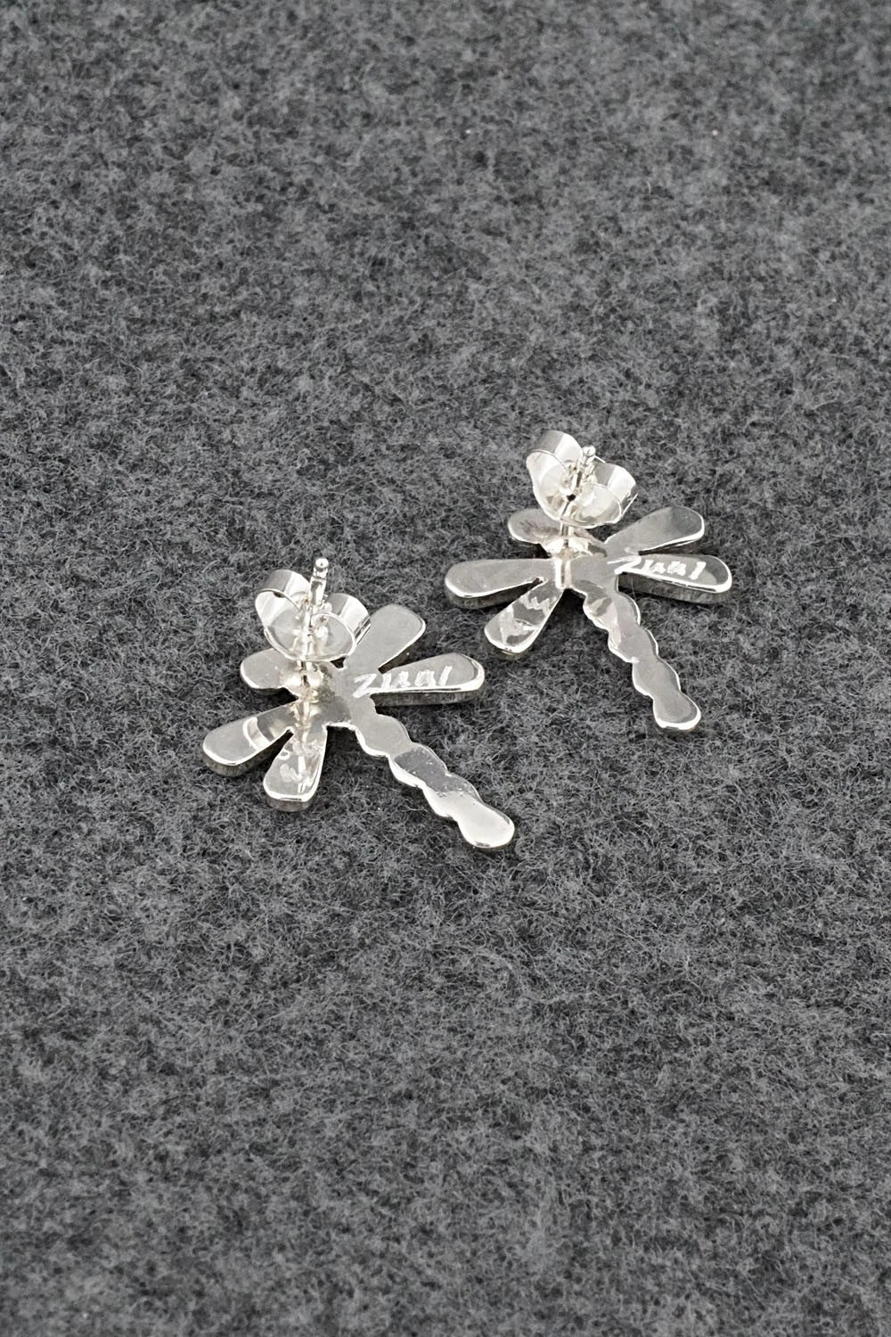 Turquoise & Sterling Silver Earrings - Emma Edaakie
