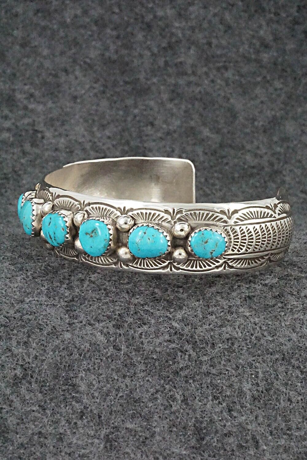 Turquoise & Sterling Silver Bracelet - Grace Silver