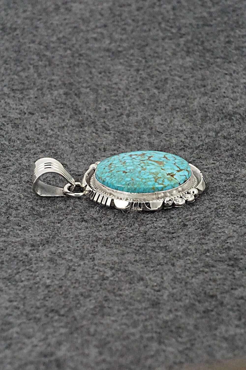 Vintage Daniel Benally Sterling Silver shops Turquoise Pendant