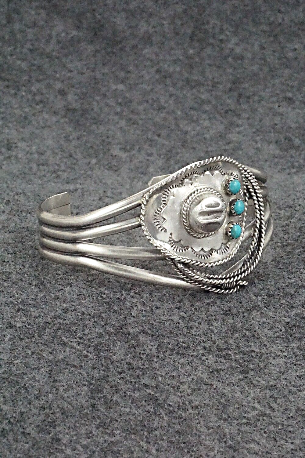 Turquoise & Sterling Silver Bracelet - Bobby Platero