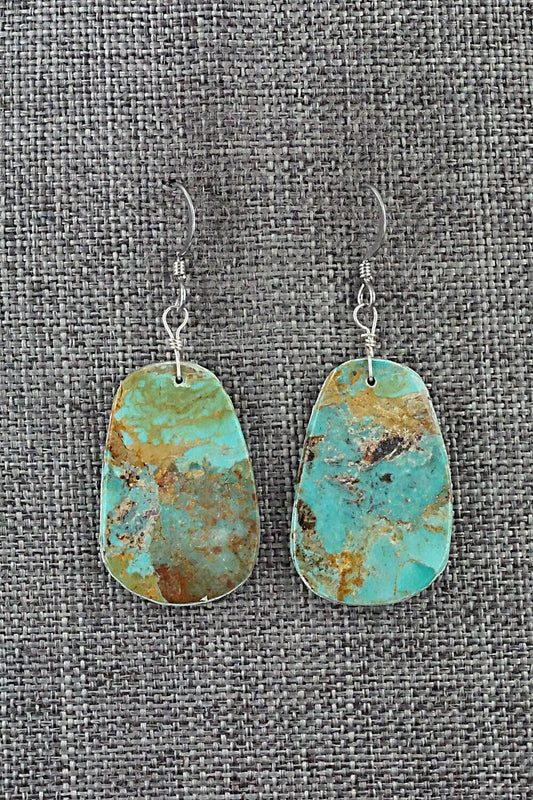 Turquoise & Sterling Silver Earrings - Joe Garcia