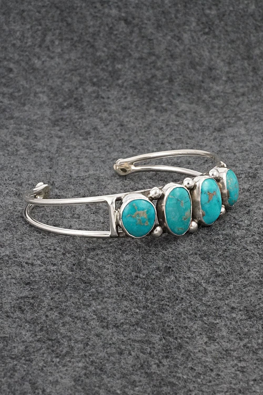 Turquoise & Sterling Silver Bracelet - Priscilla Reeder