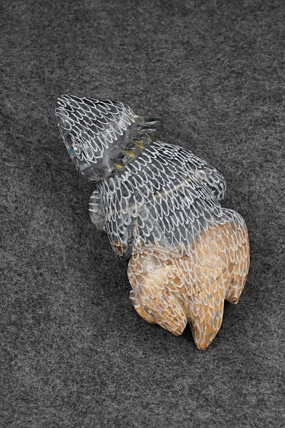Horned Toad Zuni Fetish Carving - Nelson Yatsattie