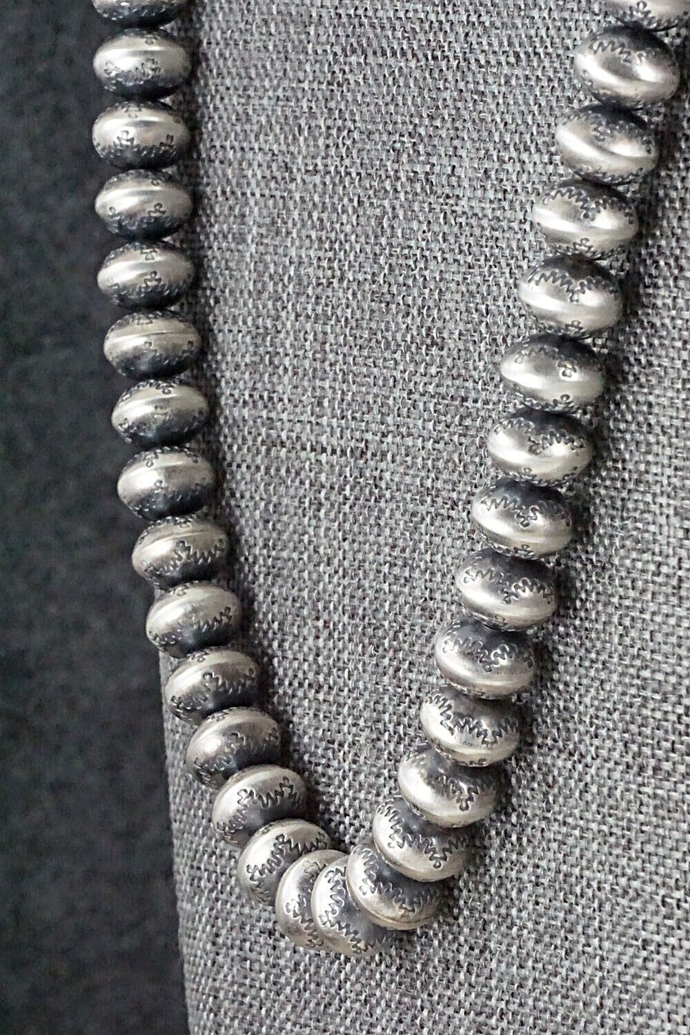 Sterling Silver Navajo Pearl Necklace - Bryannen Halwood