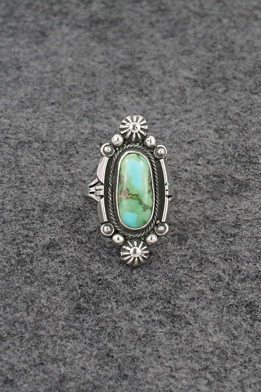 Turquoise & Sterling Silver Ring - Marita Benally - Size 7.5
