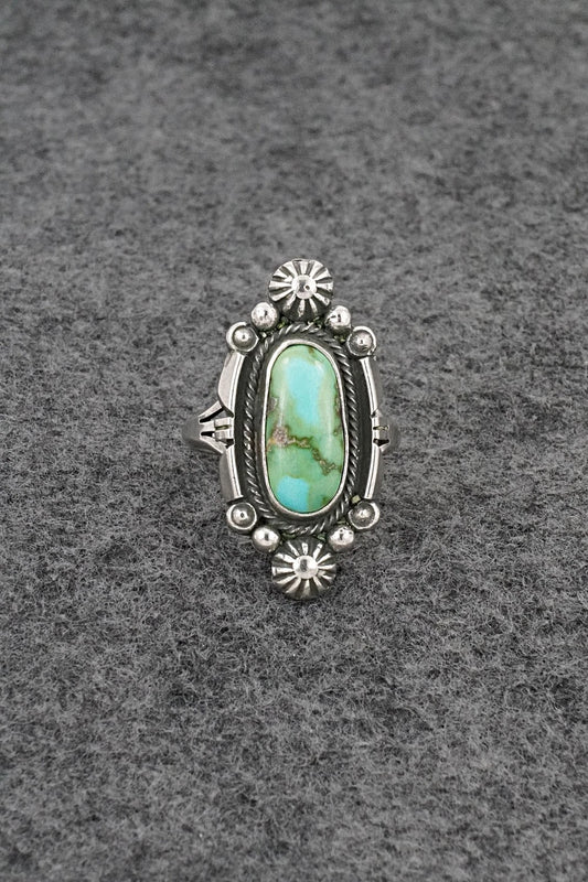 Turquoise & Sterling Silver Ring - Marita Benally - Size 7.5