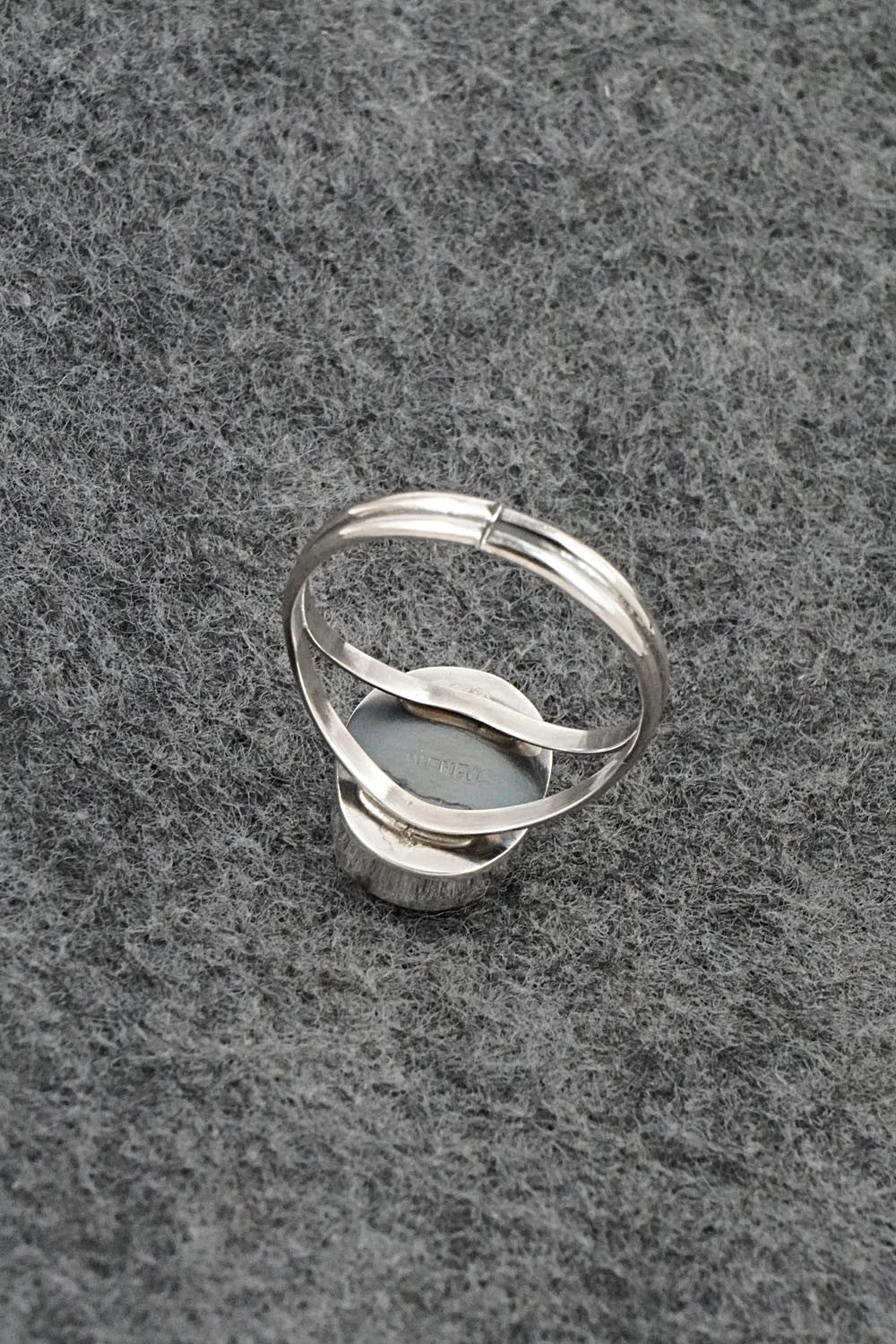 Turquoise & Sterling Silver Ring - Rosemary Saunders - Size 7.5