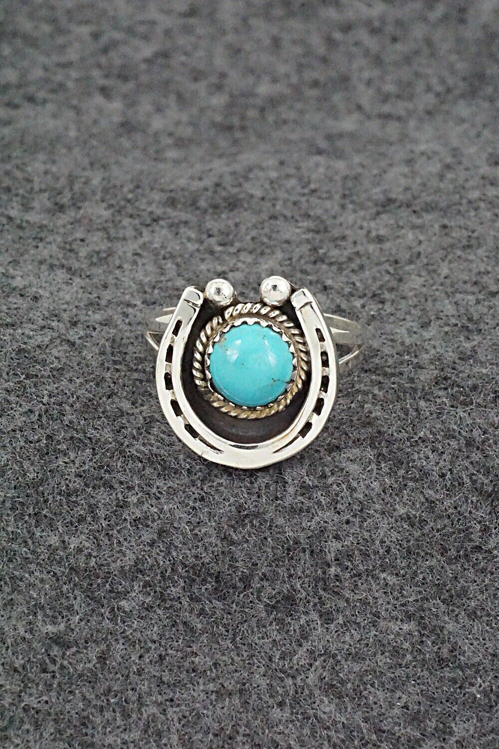 Turquoise & Sterling Silver Ring - Alice Rose Saunders - Size 9.25