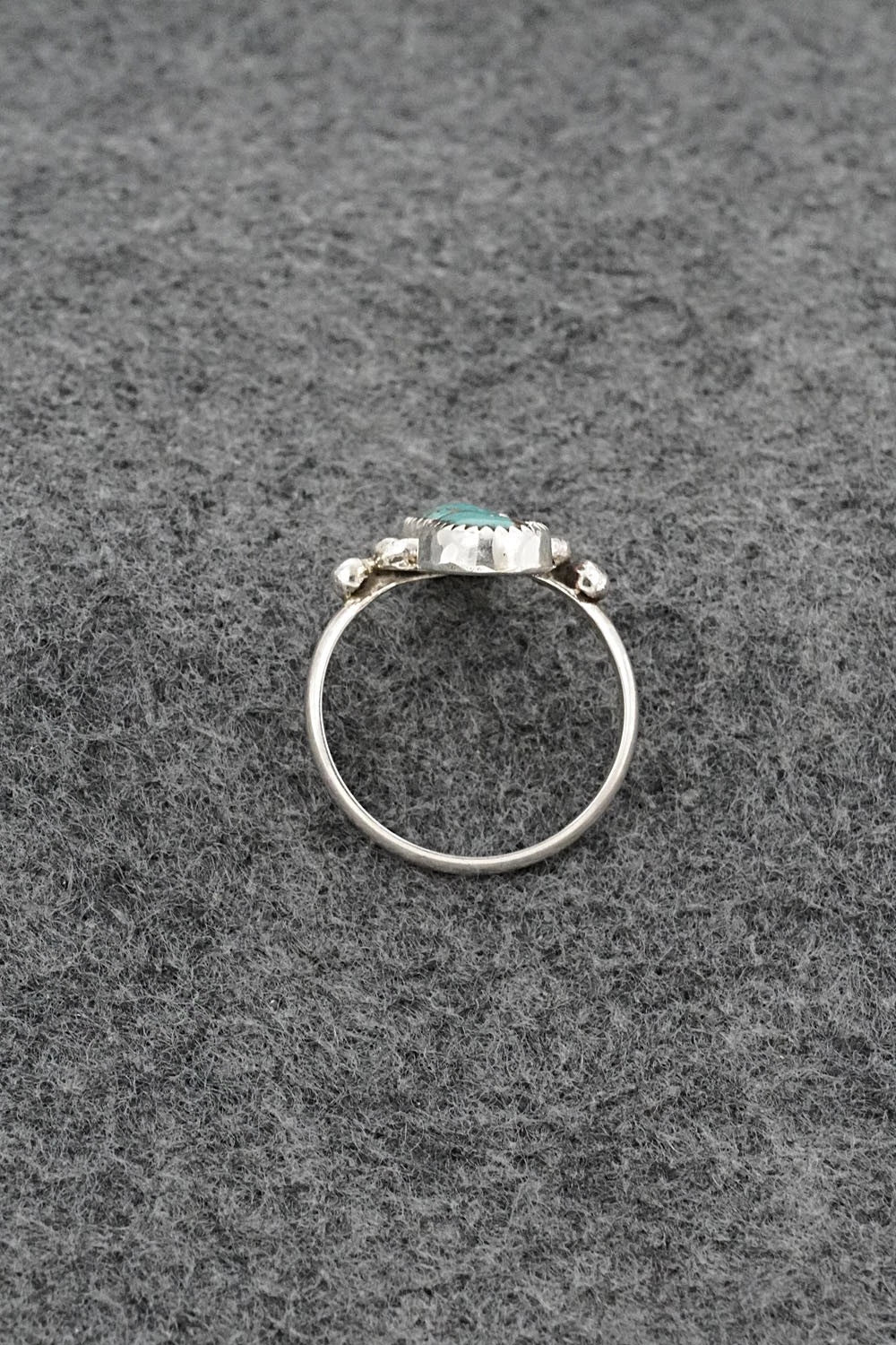 Turquoise & Sterling Silver Ring - Priscilla Reeder - Size 8