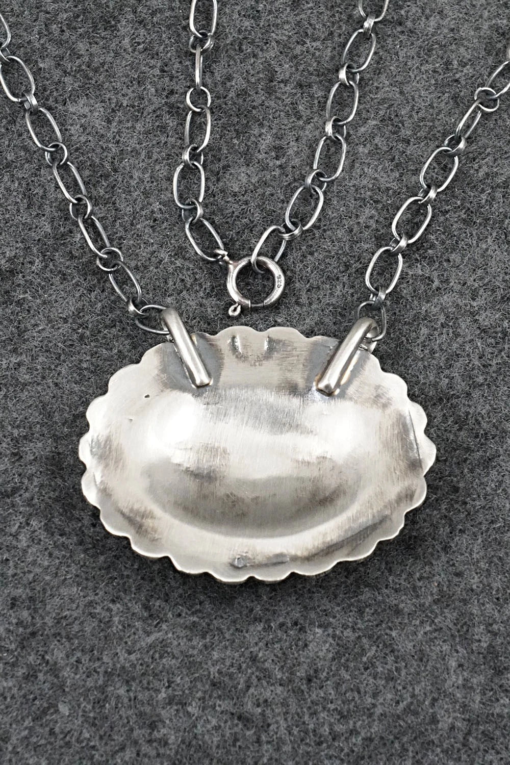 Turquoise & Sterling Silver Necklace - Adrienne Gordon