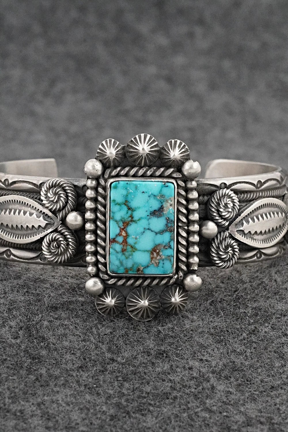 Turquoise & Sterling Silver Bracelet - Michael Calladitto