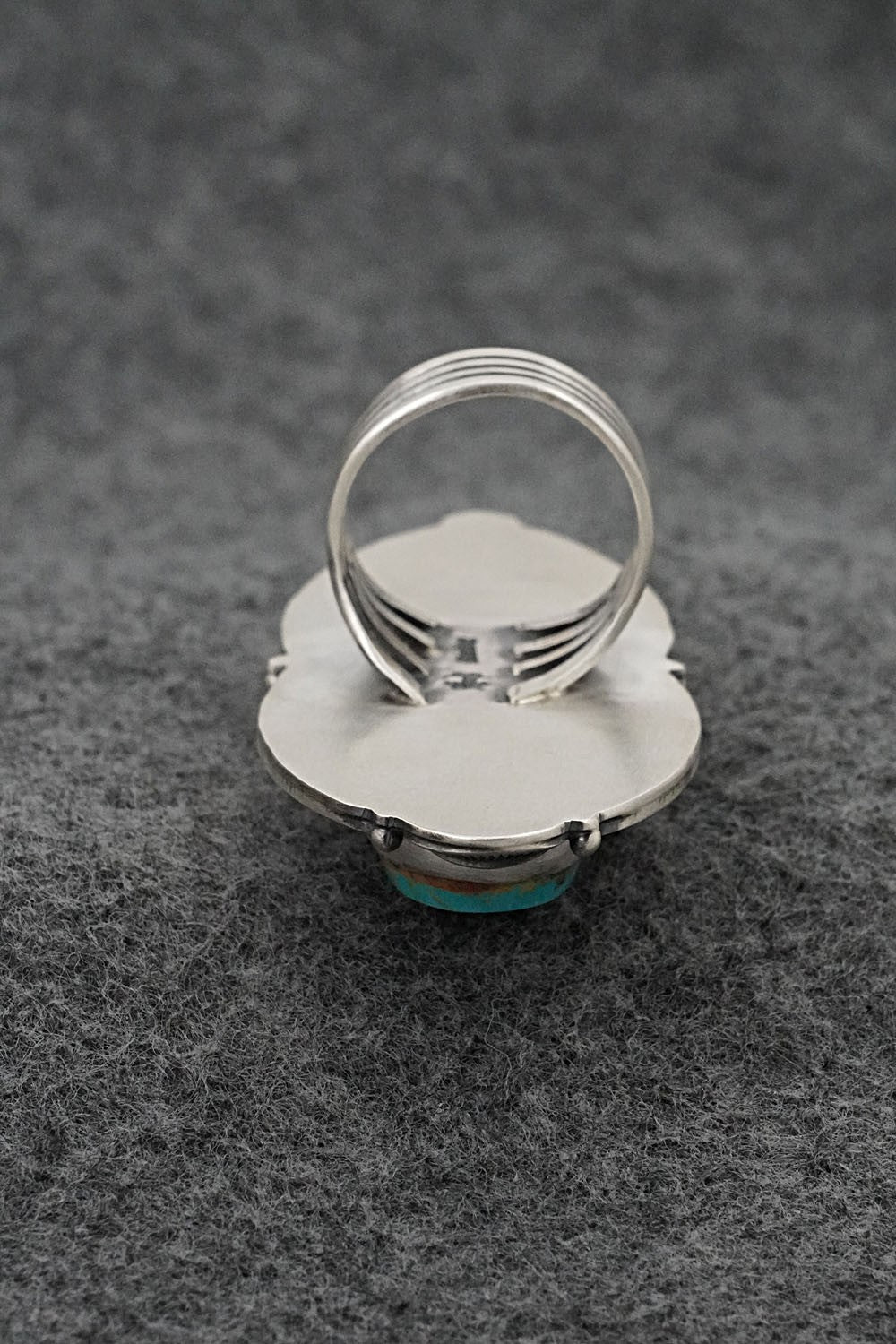 Turquoise & Sterling Silver Ring - Randy Boyd - Size 8