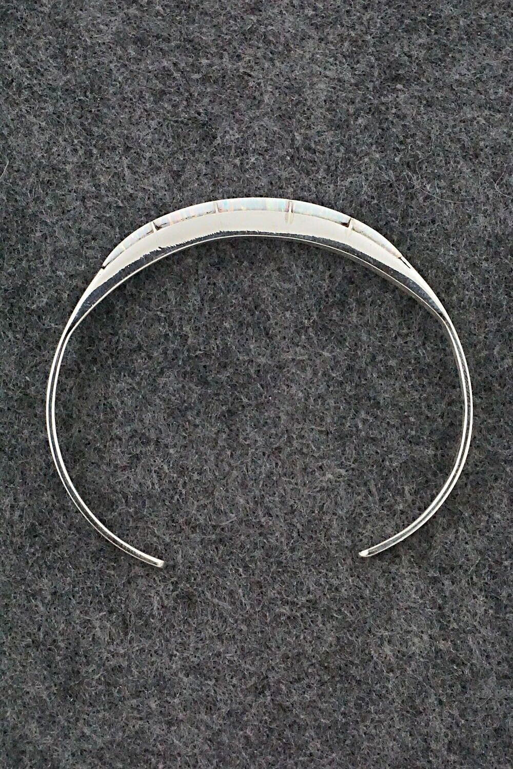Opalite & Sterling Silver Inlay Bracelet - Phyllis Albert