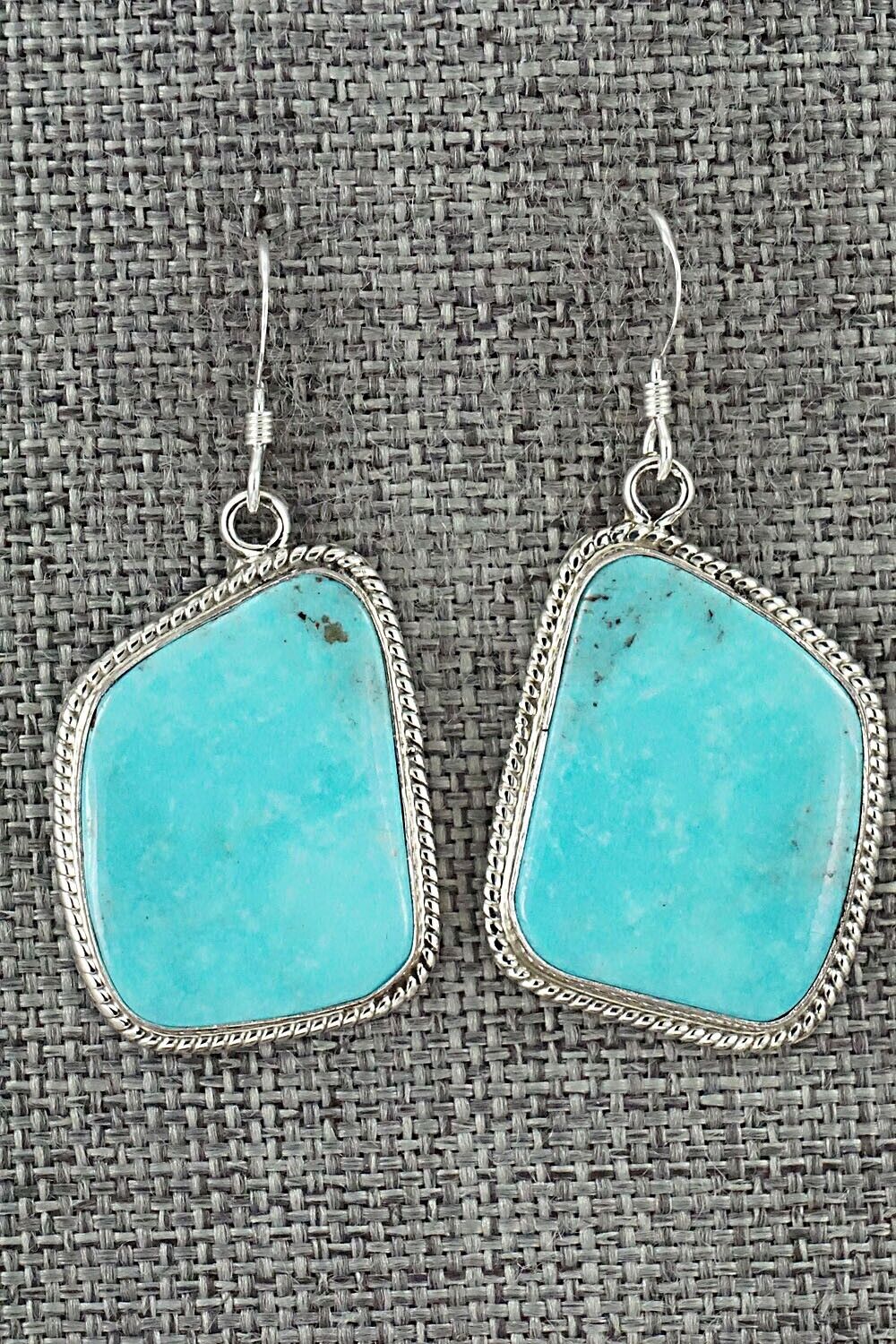 Turquoise and Sterling Silver Earrings - Sharon McCarthy