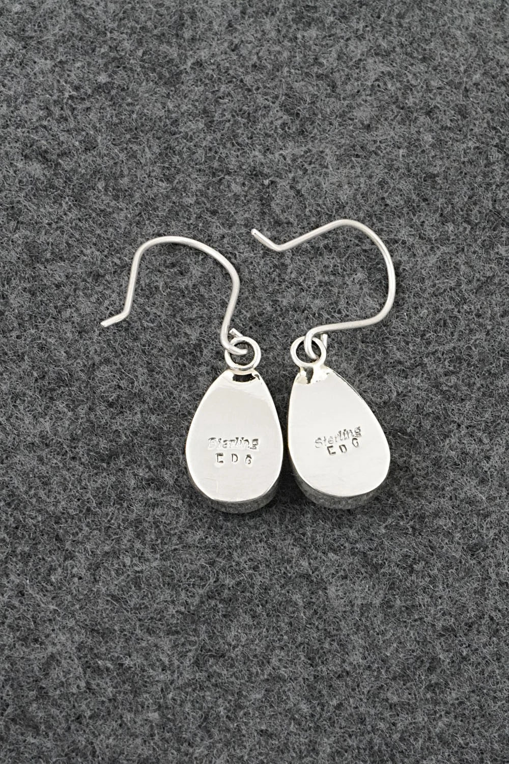 Turquoise & Sterling Silver Earrings - Eugene Gruber