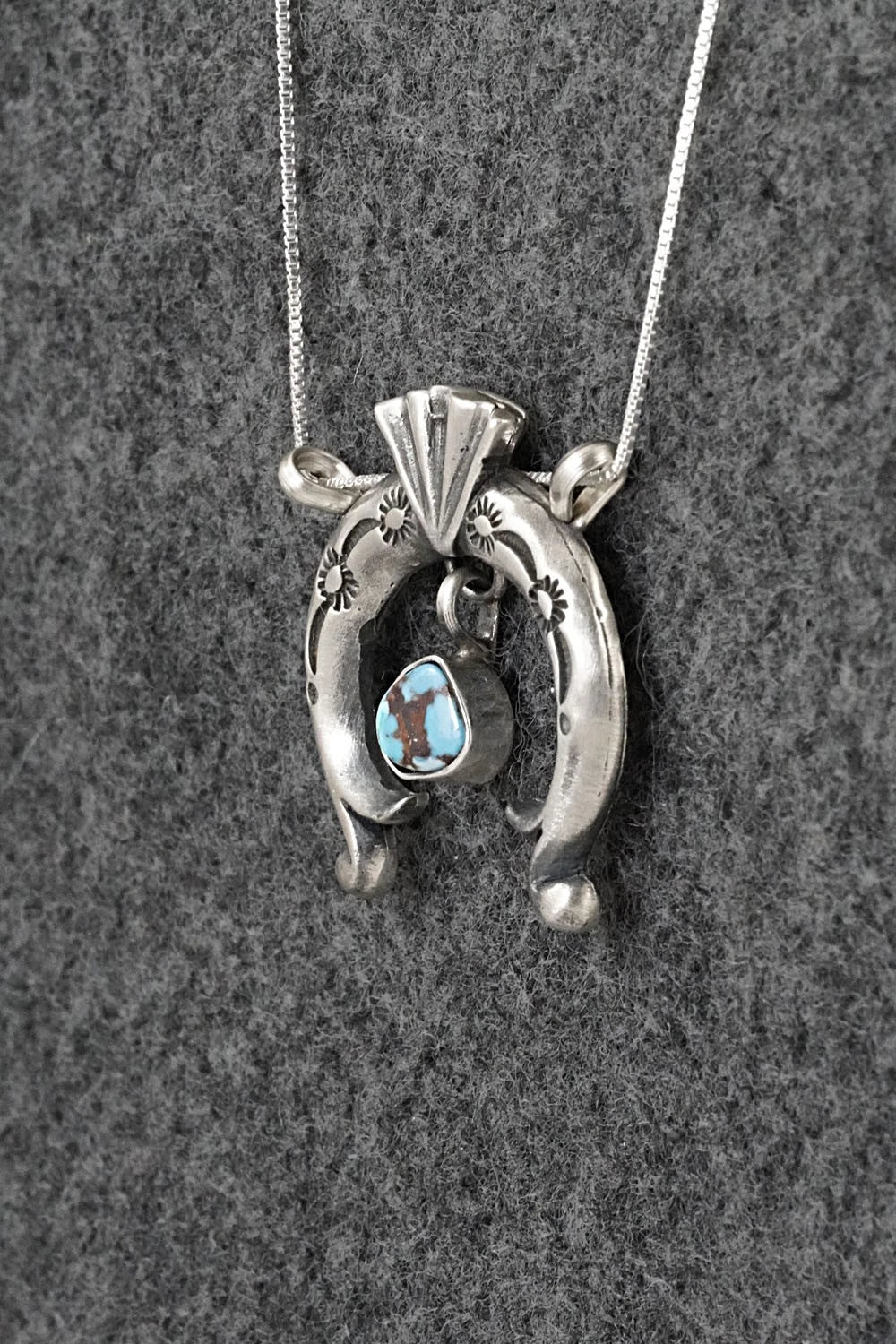 Turquoise & Sterling Silver Necklace - Gary Shorty