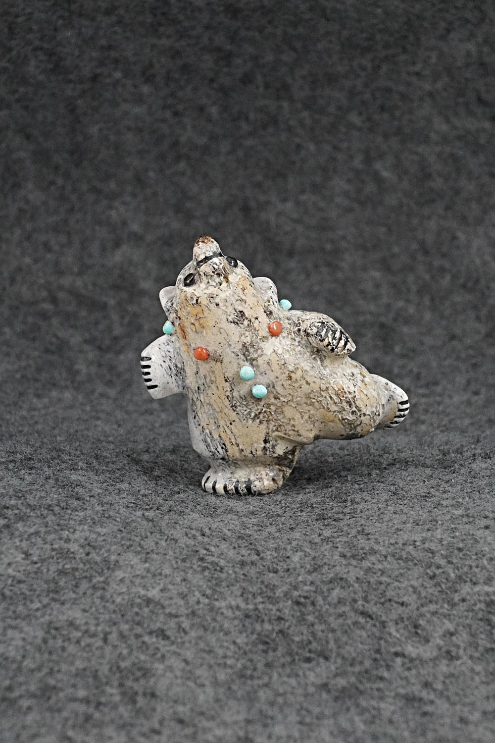 Dancing Bear Zuni Fetish Carving - Claudia Peina