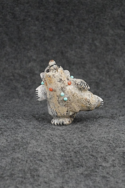 Dancing Bear Zuni Fetish Carving - Claudia Peina