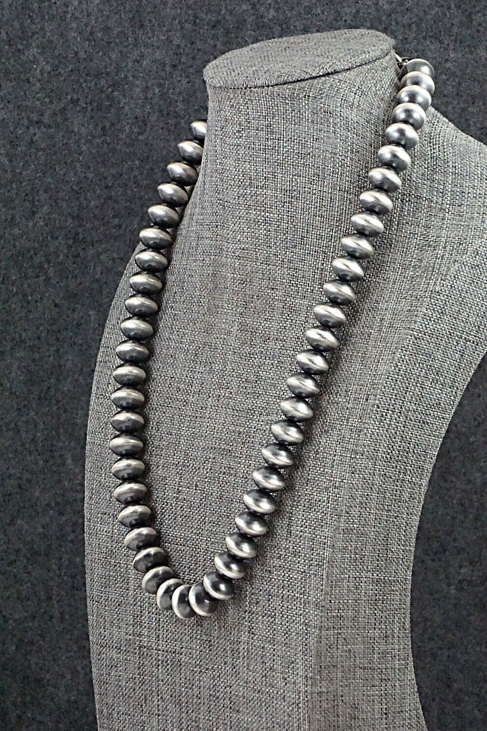 Sterling Silver Navajo Pearl Necklace 20" - Presley Haley