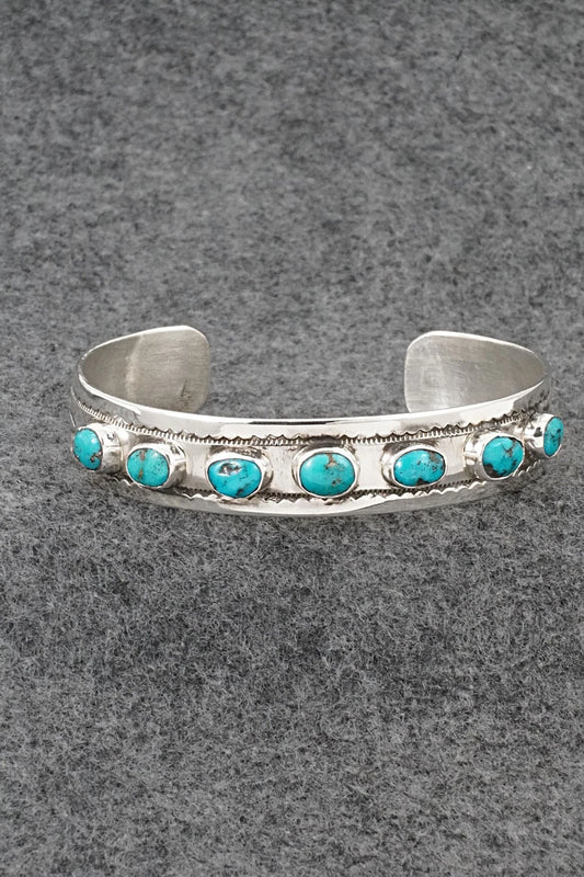 Turquoise & Sterling Silver Bracelet - Priscilla Reeder