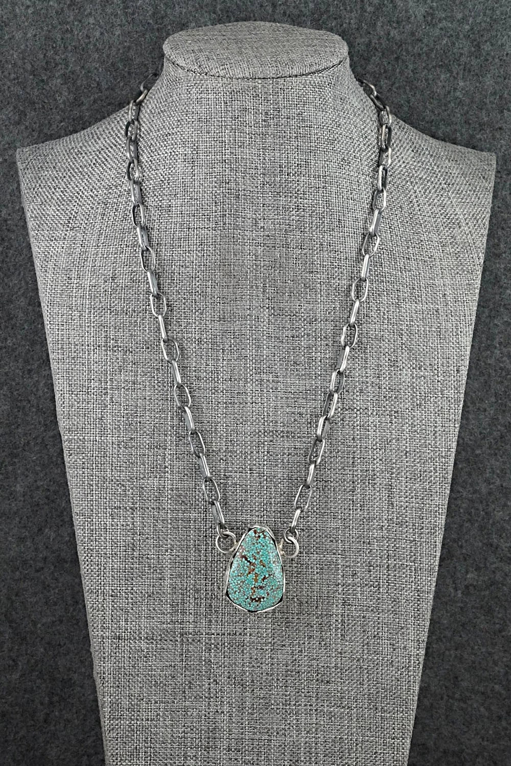 Turquoise & Sterling Silver Necklace - Paul Livingston