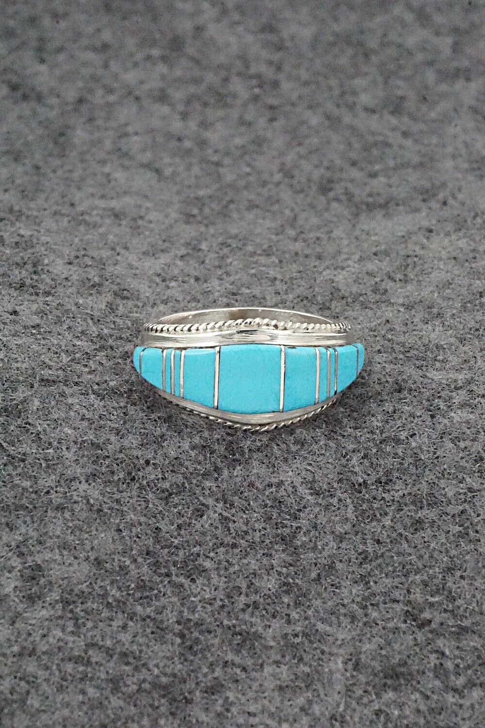 Turquoise & Sterling Silver Ring - Deirdre Luna Panteah - Size 11