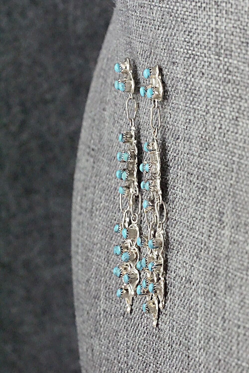 Turquoise & Sterling Silver Earrings - Waylon Johnson