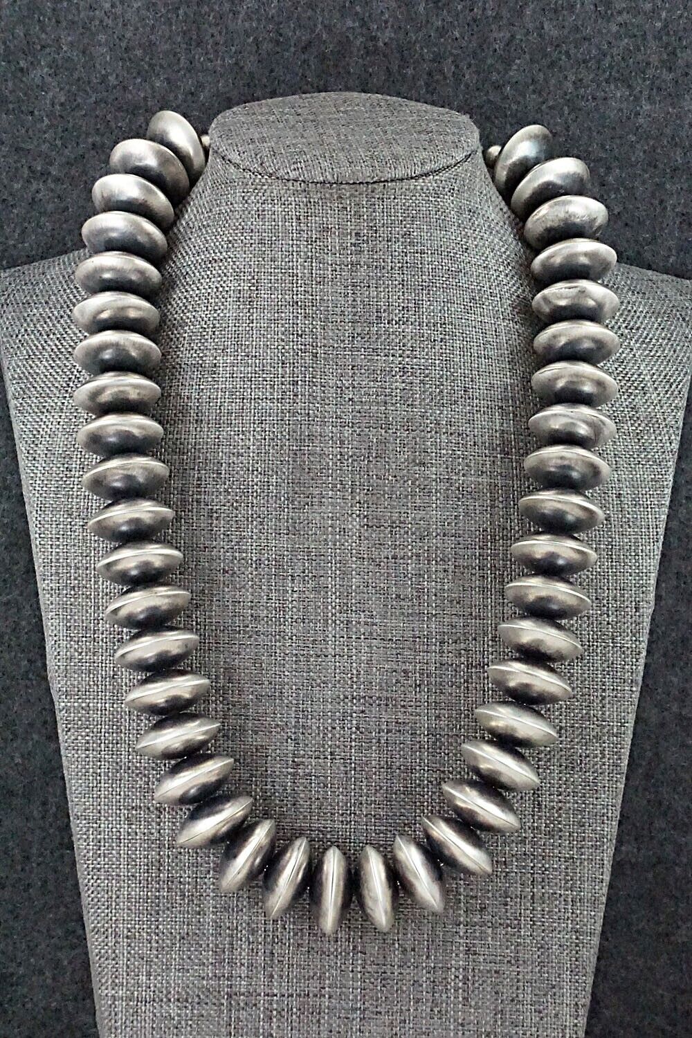 Sterling Silver Navajo Pearl Necklace - Bryannen Halwood